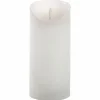 LED-Kerze »3D Rustic FLAME«, Ø 9 cm, weiß, Timer