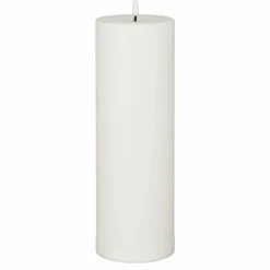 LED Kerze led outdoor weiss warm weiss IP44 batteriebetrieben und Timer - h30xd10cm