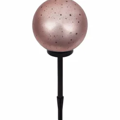 LED-Kugelleuchte, 9,6 W, 3000 K, 850 lm, kupferfarben, ⌀ 25 cm, Glitzereffekt