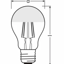 LED-Lampe »LED Retrofit CLASSIC A Mirror«, 6,5 W, 240 V