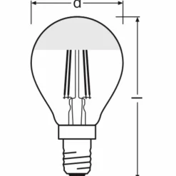 LED-Lampe »LED Retrofit CLASSIC P Mirror«, 4 W, 240 V