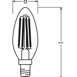 LED-Leuchtmittel »Classic«, 4 W, E14, kaltweiß
