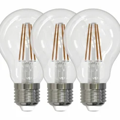 LED-Leuchtmittel 3er-Set, 4,5 W, E27, warmweiß