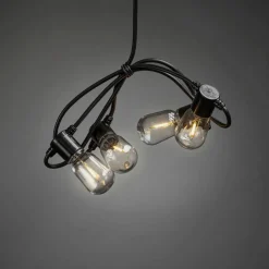 LED-Lichterkette, schwarz, Kabellänge: 14,75 m