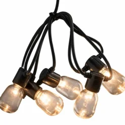 LED-Lichterkette, schwarz, Kabellänge: 14,75 m