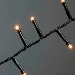 LED-Lichterkette, schwarz, Kabellänge: 26,98 m