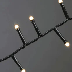 LED-Lichterkette, schwarz, Kabellänge: 13,78 m