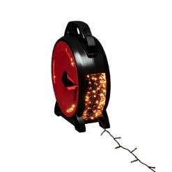 LED-Lichterkette, schwarz/rot, Kabellänge: 65,93 m