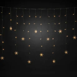 LED-Lichtervorhang, klar, Kabellänge: 10 m