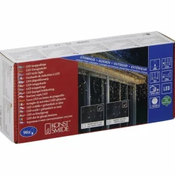 LED-Lichtervorhang, 13 m mit 96 LED, bernsteinfarben