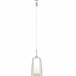 LED-Pendel »Urail Arido II«, BxHxL: 11 x 20 x 11 cm, chrom matt