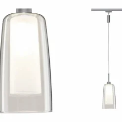 LED-Pendel »Urail Arido II«, BxHxL: 11 x 20 x 11 cm, chrom matt