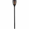 LED-Solarleuchte »Hjördis«, H: 78 cm, Flammeneffekt,1800 K, warmweiß,schwarz