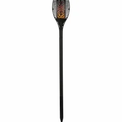 LED-Solarleuchte »Hjördis«, H: 78 cm, Flammeneffekt,1800 K, warmweiß,schwarz