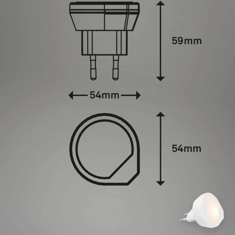 LED-Steckernachtlicht »QUIRI«, weiß, Höhe: 5,9 cm, inkl. Leuchtmittel