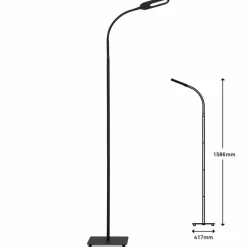 LED-Stehleuchte »OFFICE STEP«, weiß, Höhe: 128 cm, inkl. Leuchtmittel
