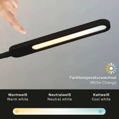 LED-Stehleuchte »SERVO«, schwarz, Höhe: 183 cm, inkl. Leuchtmittel