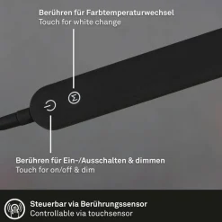 LED-Stehleuchte »SERVO«, schwarz, Höhe: 183 cm, inkl. Leuchtmittel