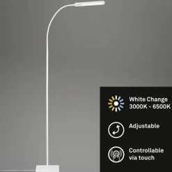 LED-Stehleuchte »SERVO«, weiß, Höhe: 183 cm, inkl. Leuchtmittel