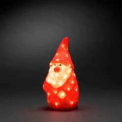 LED-Weihnachtsmann, 40 Dioden, Stecker, rot/weiß