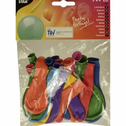 Luftballons, mehrfarbig, 20 Stück