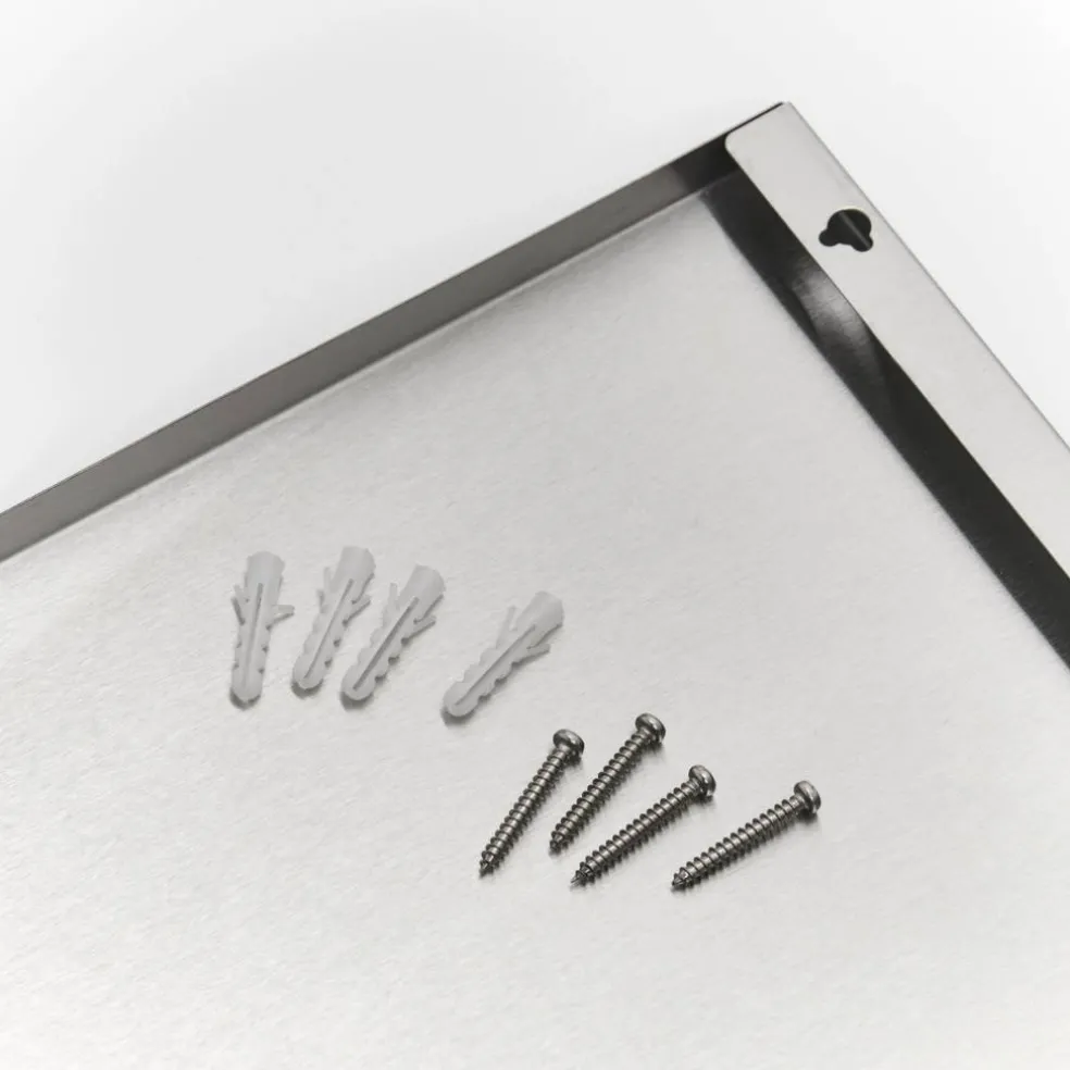 Magnettafel, Edelstahl