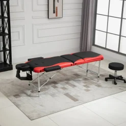 Massageliege, Aluminium, inkl. Auflagen, BxHxT: 215 x 84 x 60 cm