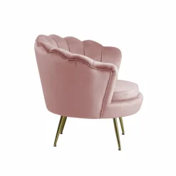 Muschelsessel, Höhe: 78 cm, rose/goldfarben
