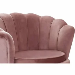 Muschelsessel, Höhe: 78 cm, rose/goldfarben