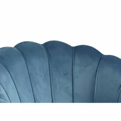 Muschelsofa, Höhe: 78 cm, blau/goldfarben