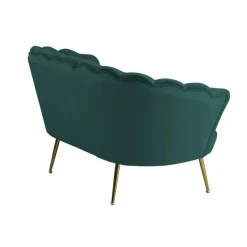 Muschelsofa, Höhe: 78 cm, grün/goldfarben