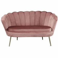 Muschelsofa, Höhe: 78 cm, rose/goldfarben