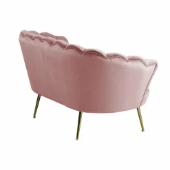 Muschelsofa, Höhe: 78 cm, rose/goldfarben