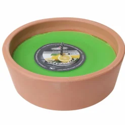 Outdoor-Kerze, Ø: 18,5 cm, apfelgrün, Duft: Zitronella