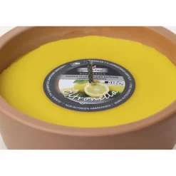 Outdoor-Kerze, Ø: 18,5 cm, gelb, Duft: Zitronella