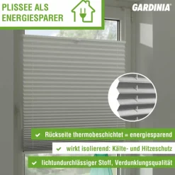 Plissee abdunkelnd, Easyfix, 80x130 cm