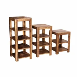 Regal, Holz, Natur, 3 Fachböden