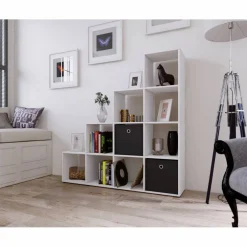 Regal »Napoli«, BxHxL: 29 x 138,5 x 142,5 cm, Holzwerkstoff