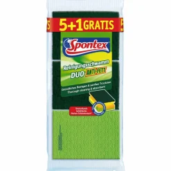 Reinigungsschwamm, Duo Anti-Fett, 5 Schwämme + 1 Gratis