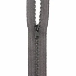 Reißverschluß, grau, Polyester/Messing