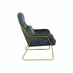 Relaxsessel, BxH: 73 x 102 cm, Samtvelours (100% Polyester)/Metall