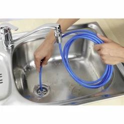 Rohrreinigungsschlauch, PVC/PU, blau