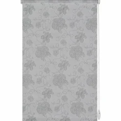 Rollo »EASYFIX«, silberfarben, Stickerei, Polyester