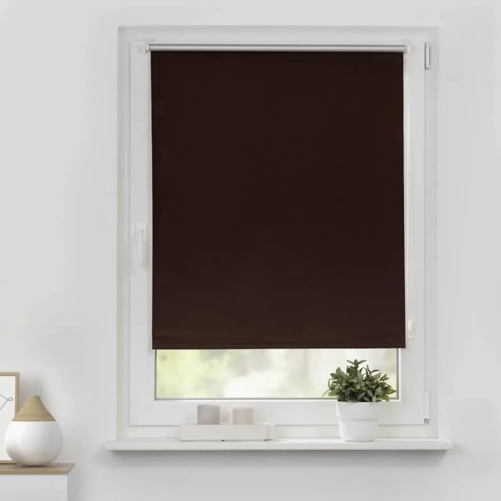 Rollo, Thermo, Klemmfix, 80x150 cm, braun