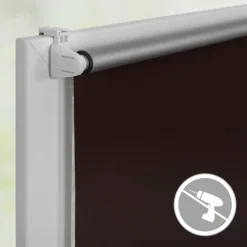 Rollo, Thermo, Klemmfix, 80x150 cm, braun