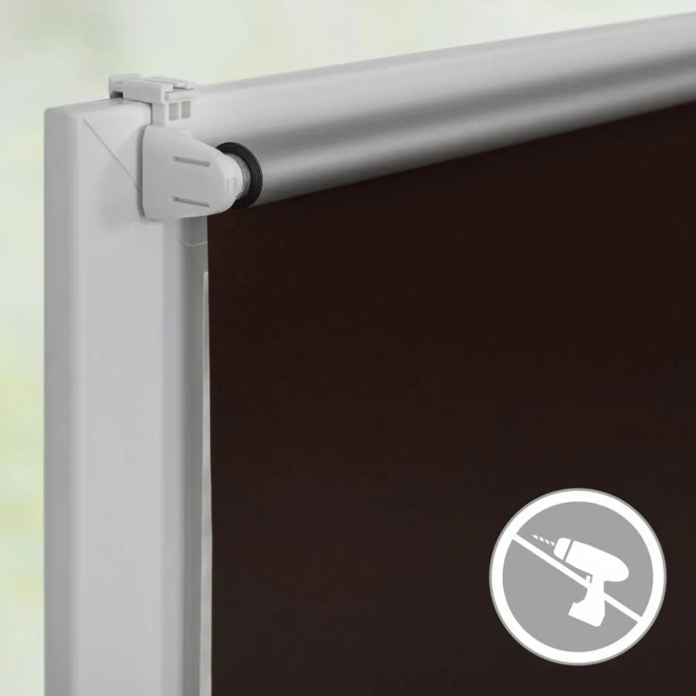 Rollo, Thermo, Klemmfix, 80x150 cm, braun