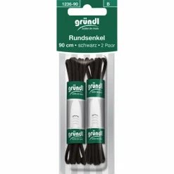 Rundsenkel, schwarz, Baumwolle/Polyester