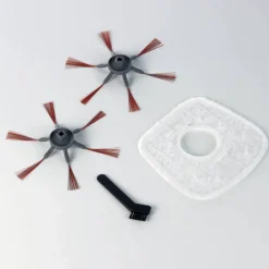 Saugroboter, 36,8x10,8cm, platingrau/granatrot