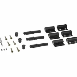 Scharnier, Aluminium, grau, 3 Stück