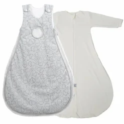 Schlafsack, Baumwolle/Polyester, hellgrau
